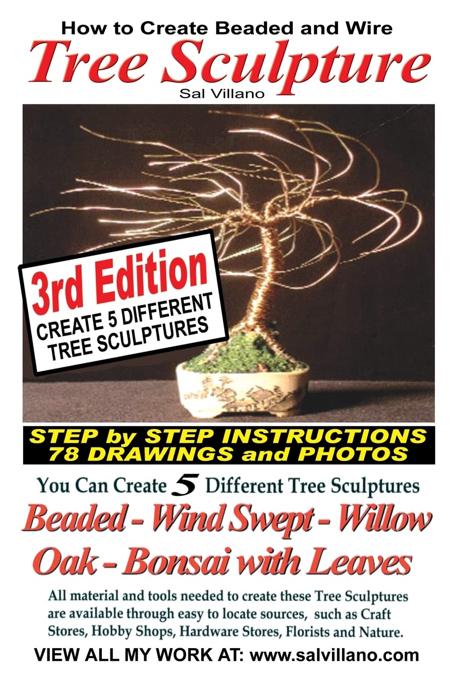 How to Create Beaded & Wire Trees: Create Five Different Tree Sculptures,Used
