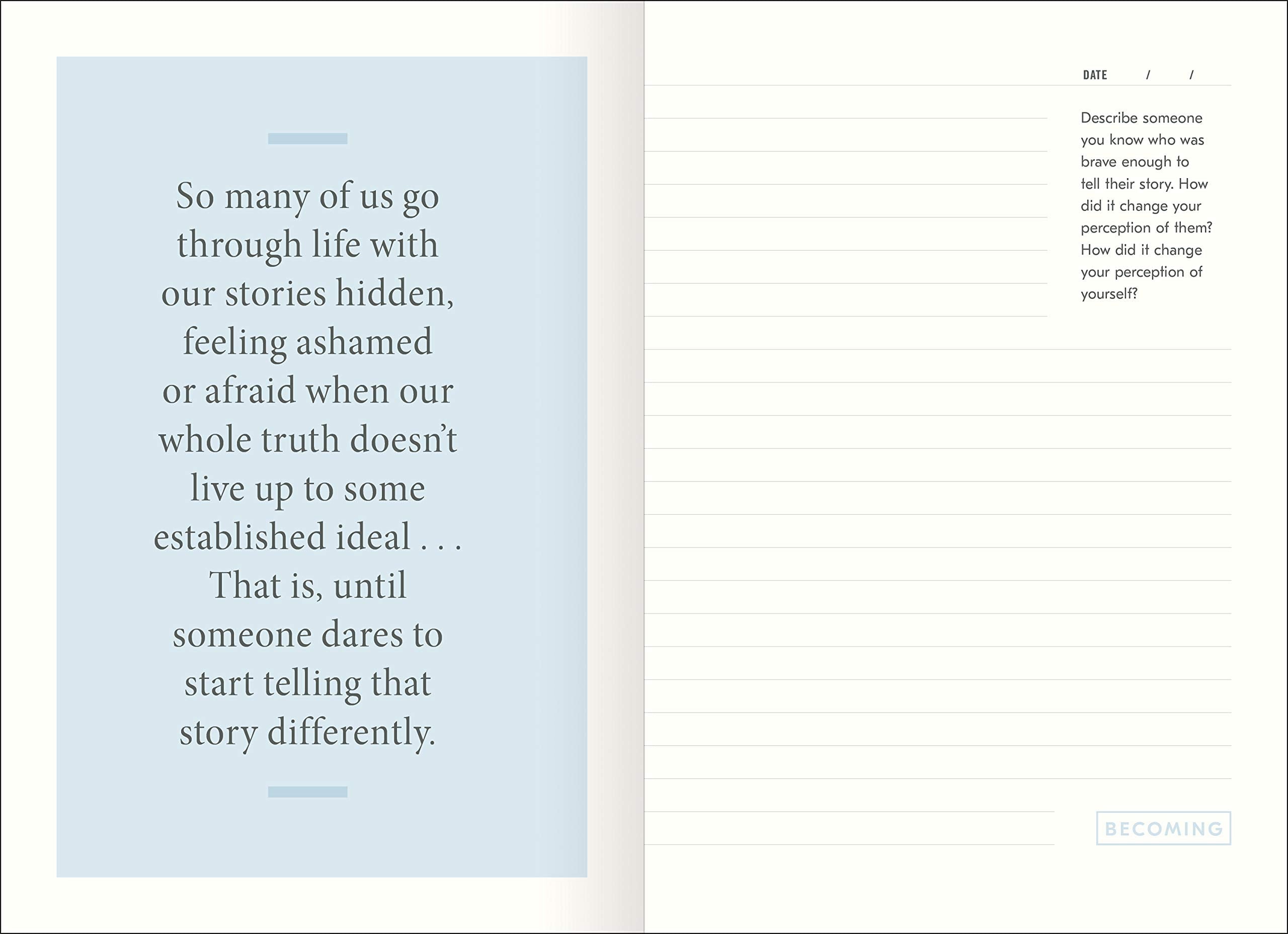 Becoming: A Guided Journal For Discovering Your Voice,New