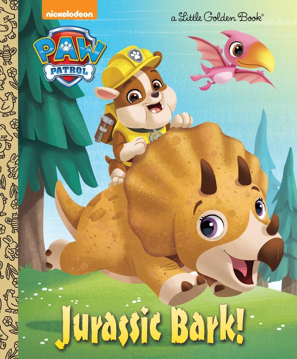 Jurassic Bark! (PAW Patrol) (Little Golden Book),New