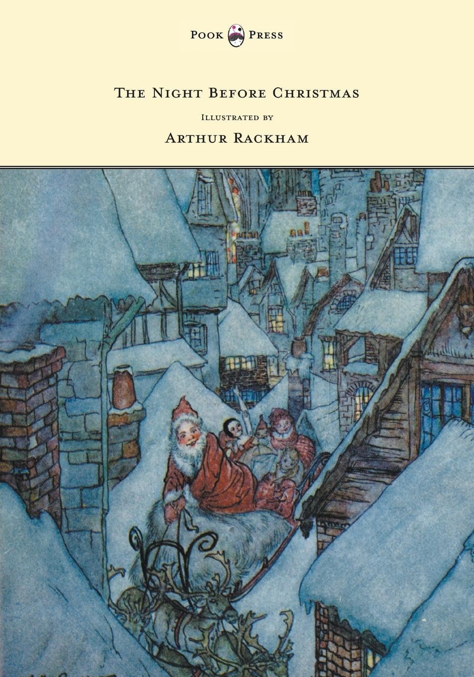 The Night Before Christmas Illustrated By Arthur Rackham,Used