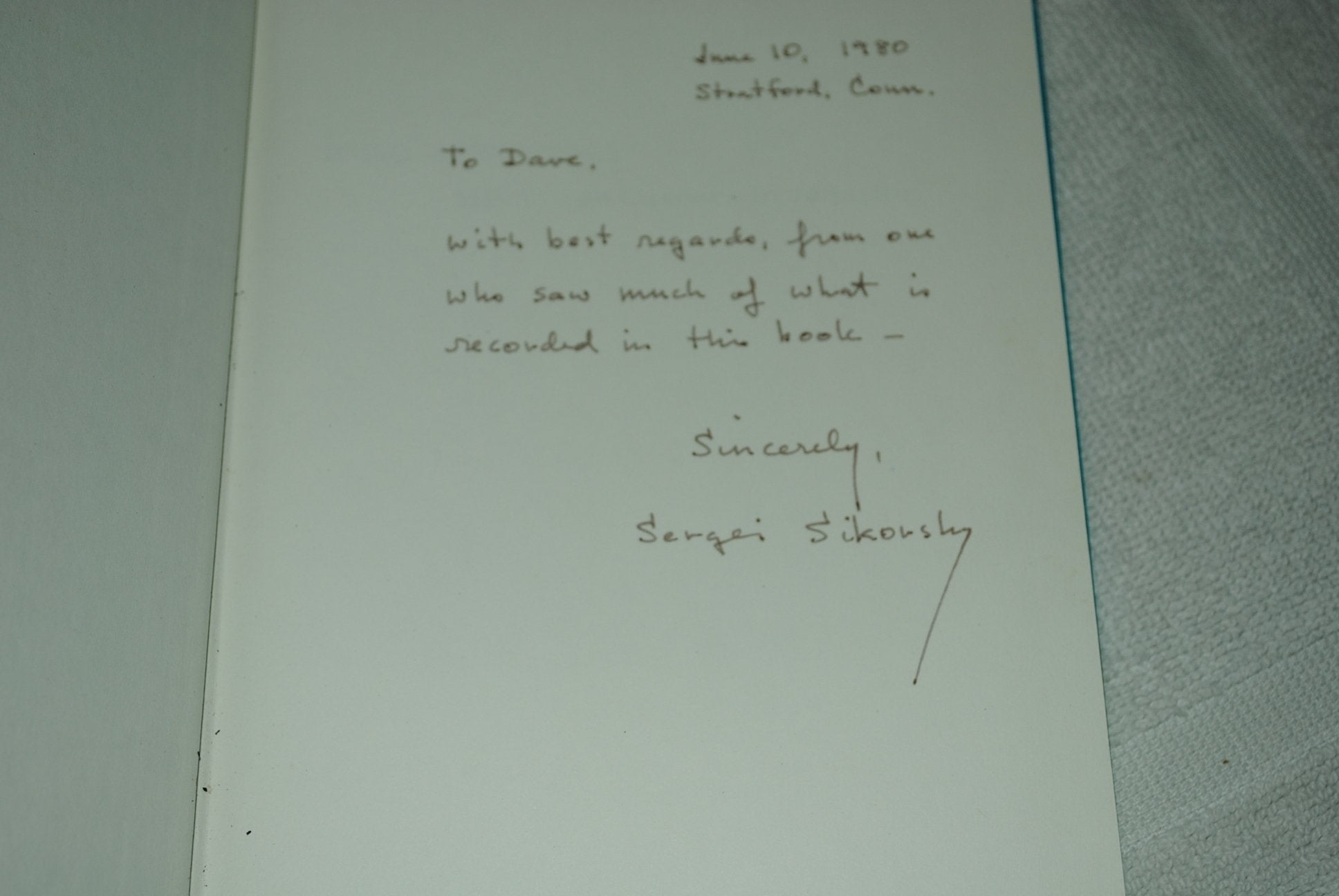 Igor Sikorsky His Three Careers in Aviation,Used