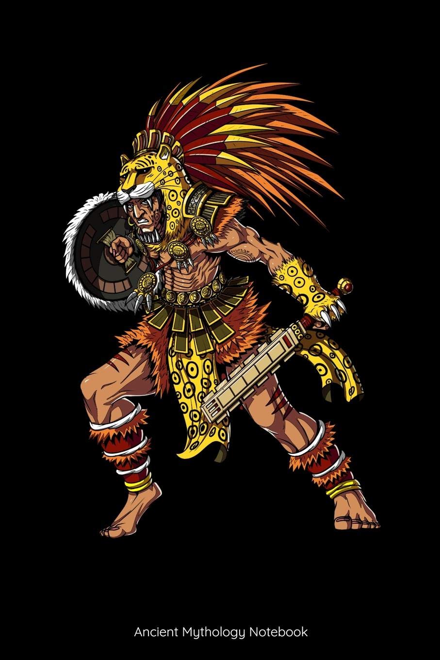 Ancient Mythology Notebook: Aztec Jaguar Warrior Notebook,Used
