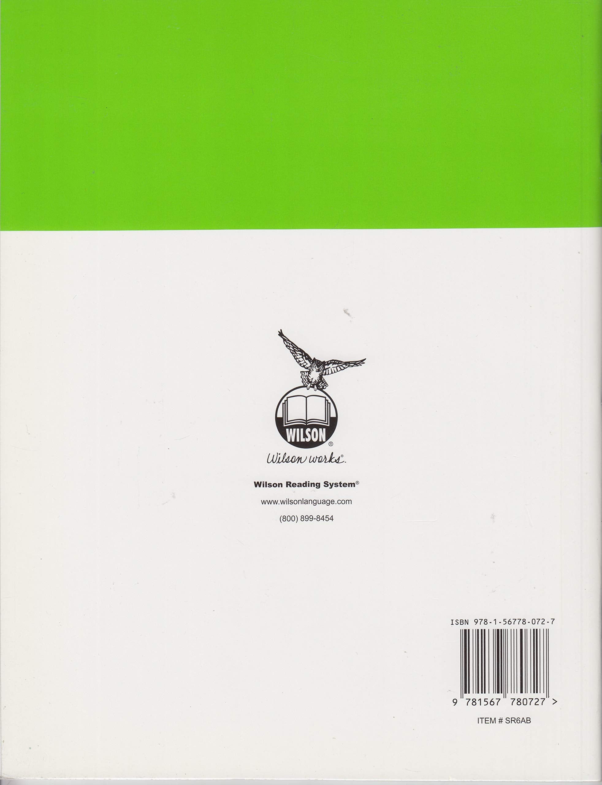 Wilson Reading System Student Reader Six,Used