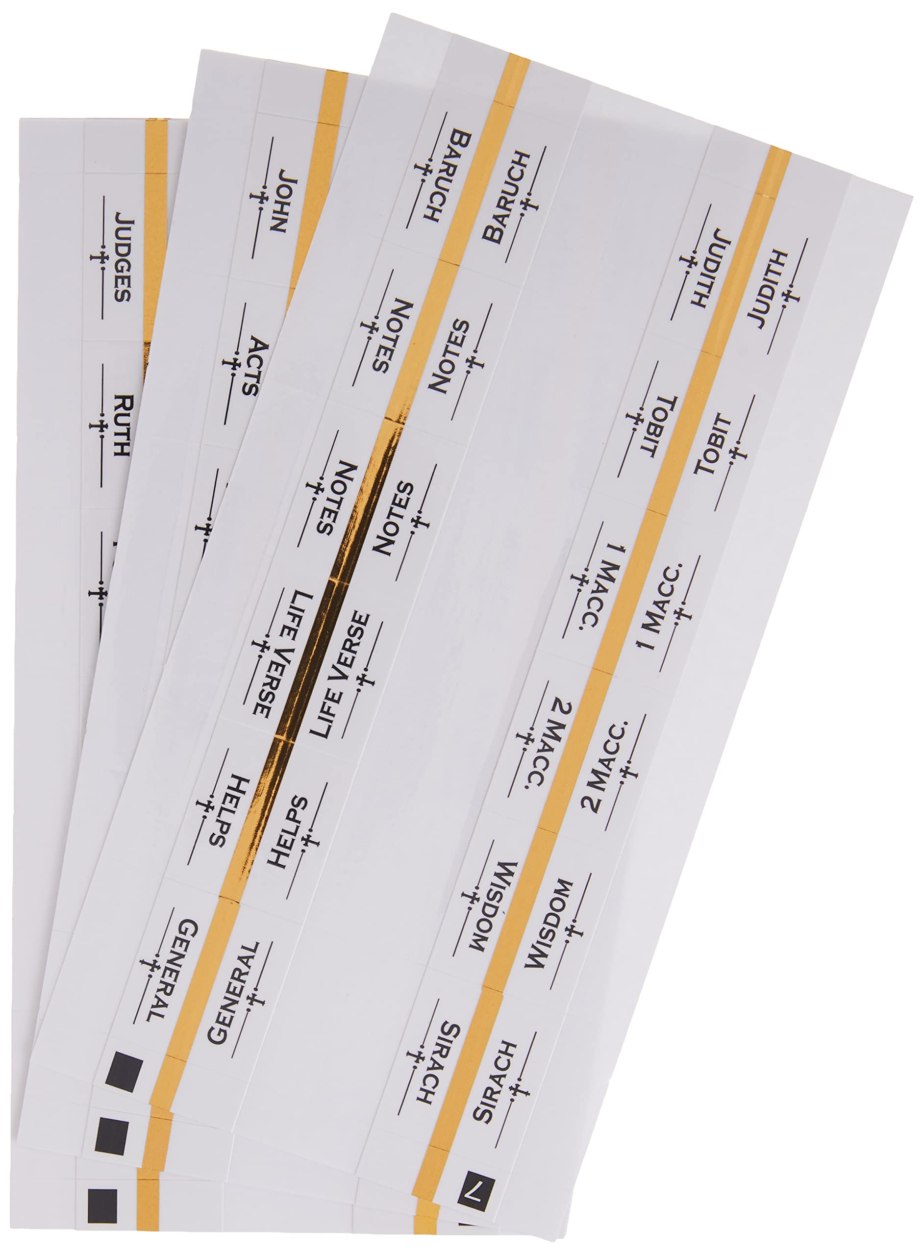 Majestic Traditional GoldEdged Bible Tabs,Used