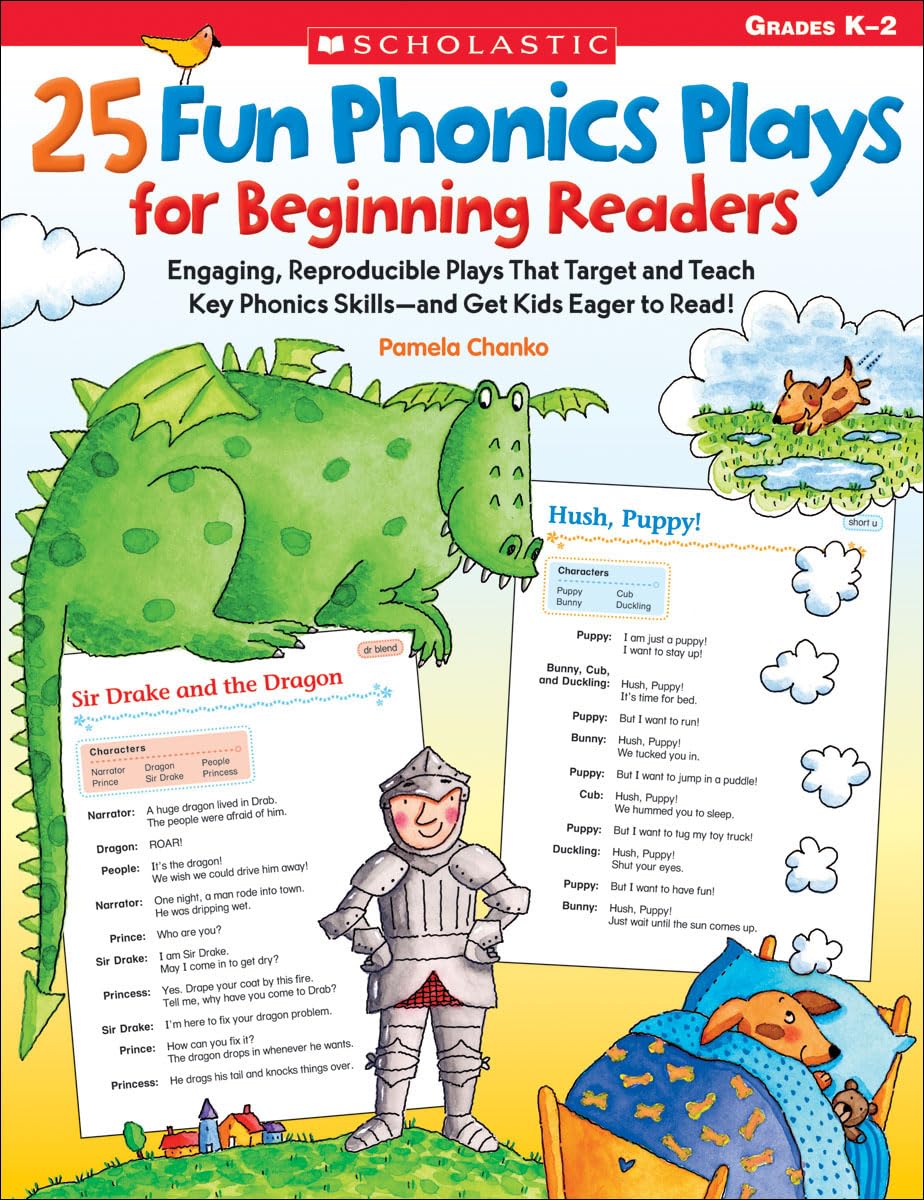 25 Fun Phonics Plays For Beginning Readers: Engaging, Reproducible Plays That Target And Teach Key Phonics Skills And Get Kids E,New