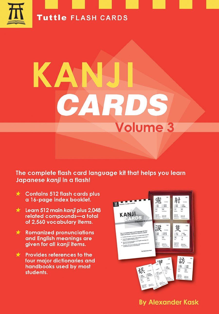 Kanji Cards Kit Volume 3: Learn 512 Japanese Characters Including Pronunciation, Sample Sentences & Related Compound Words (3),New