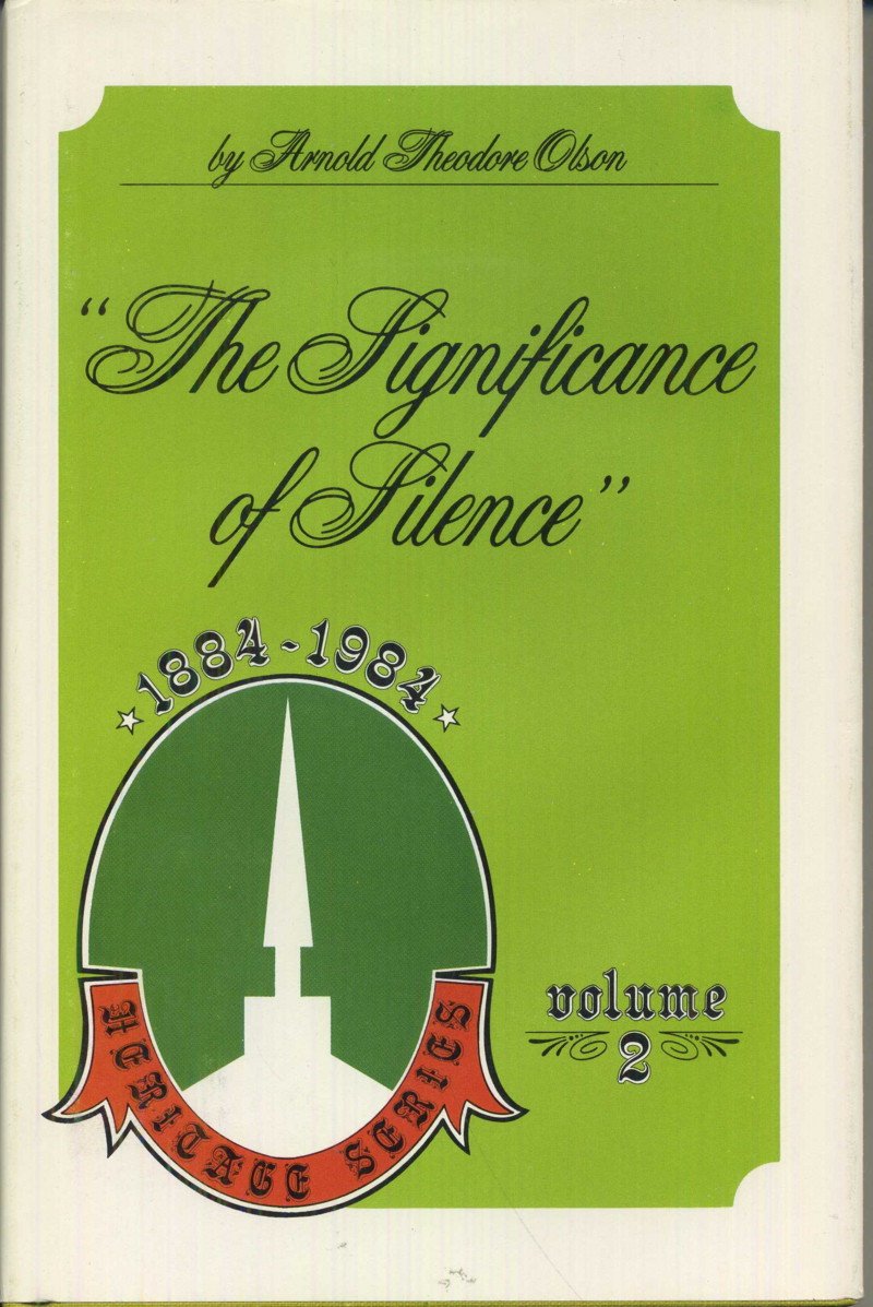 The significance of silence': The Evangelical Free Church of America (Heritage series),Used