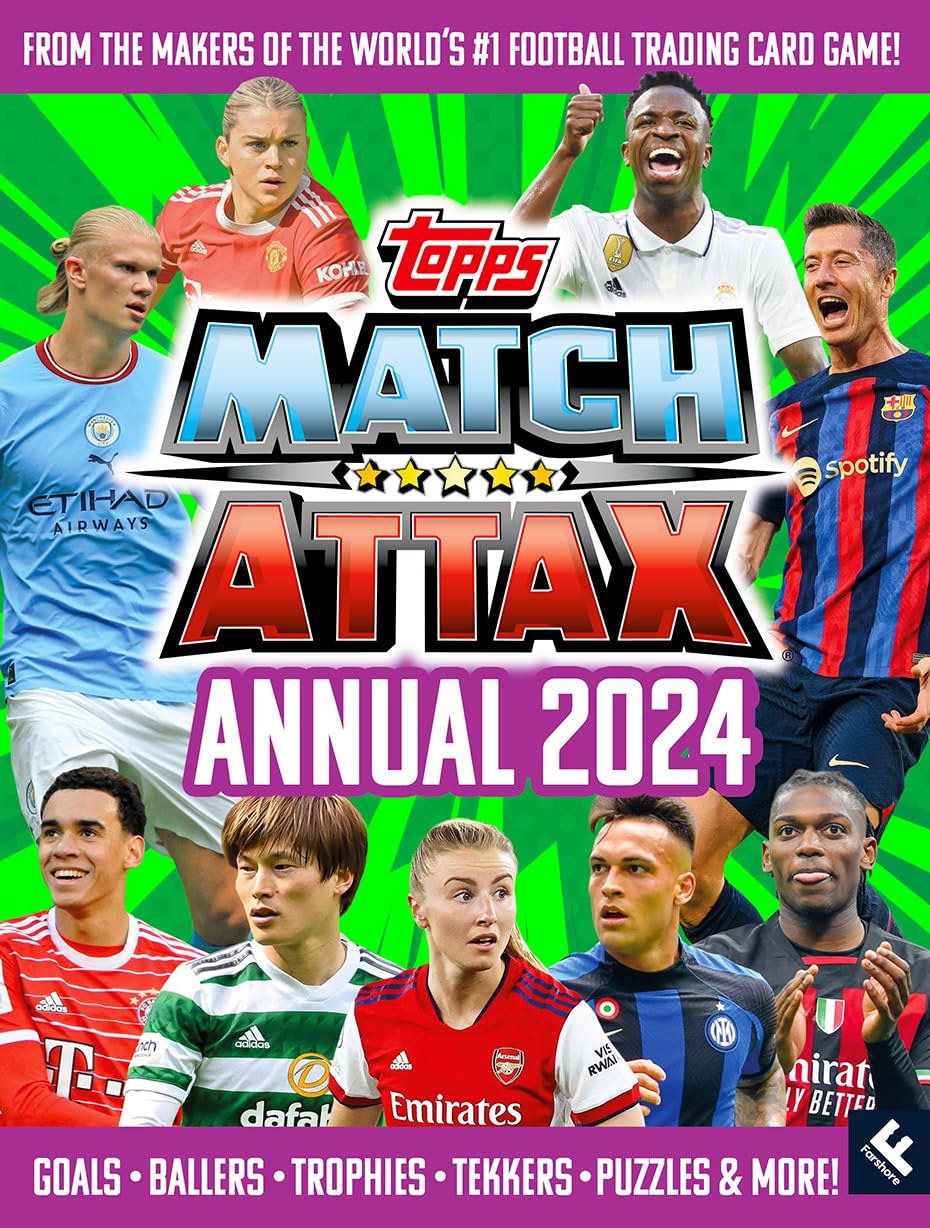 Match Attax Annual 2024: The Best Official Illustrated Football Annual, Brand New For 2023 The Perfect Gift For Footyloving K,Used