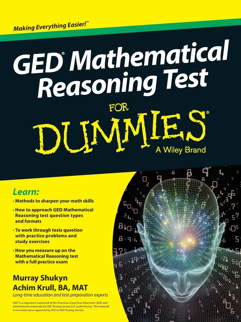 GED Mathematical Reasoning Test For Dummies,Used