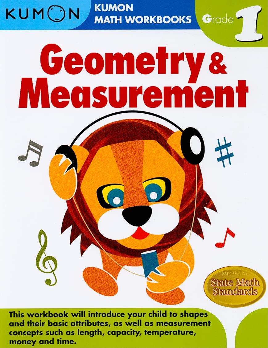 Kumon Grade 1 Geometry & Measurement (Kumon Math Workbooks),Used
