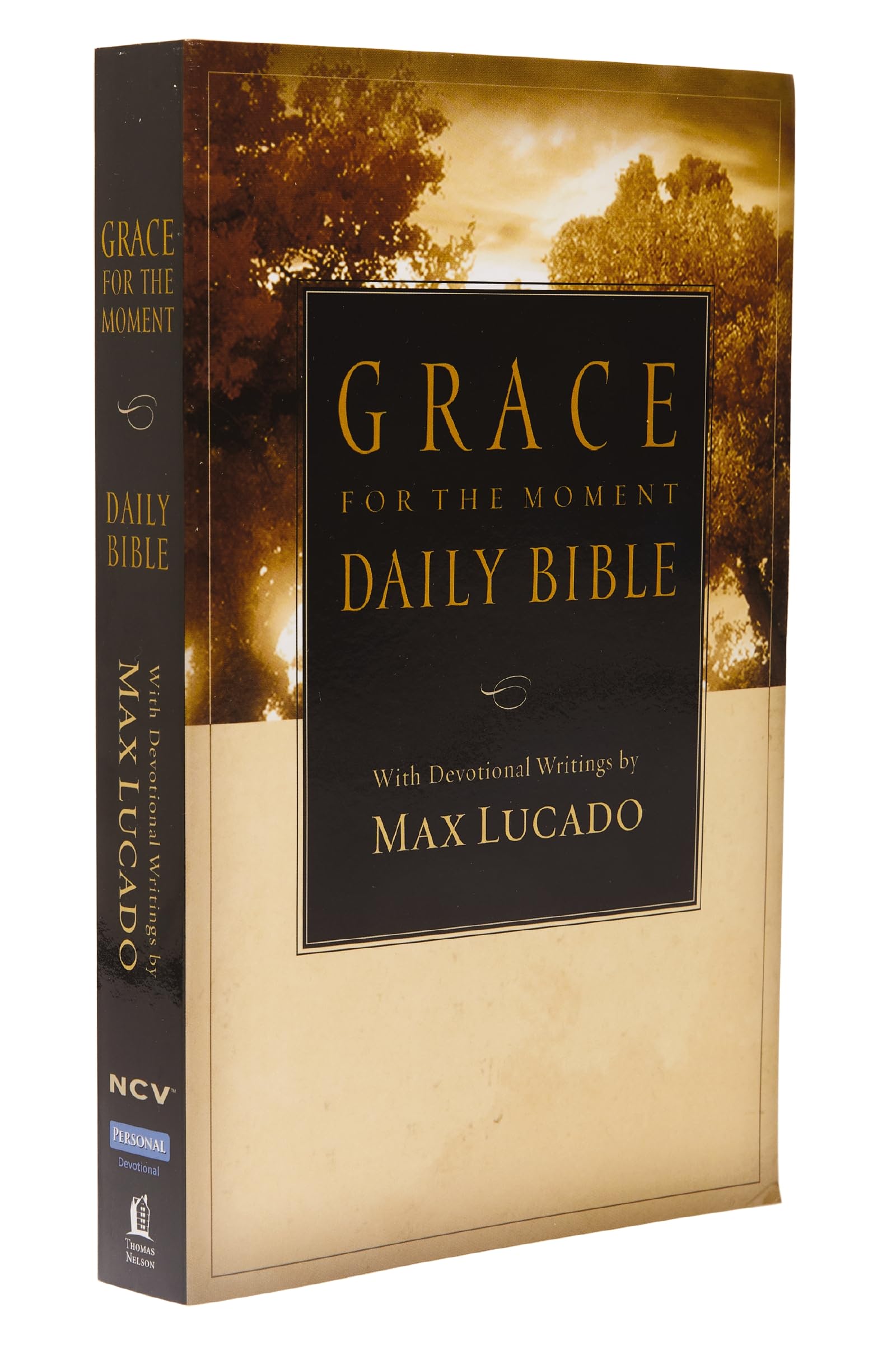 NCV, Grace for the Moment Daily Bible, Paperback: Spend 365 Days reading the Bible with Max Lucado,New