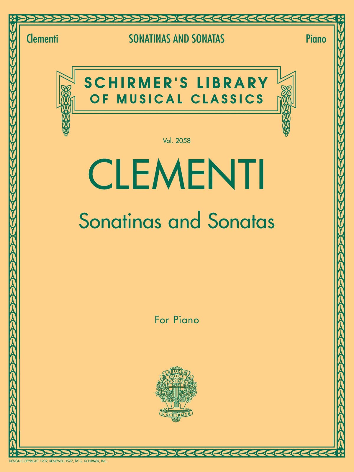 Sonatinas and Sonatas: Schirmer Library of Classics Volume 2058 (Schirmer's Library of Musical Classics),New