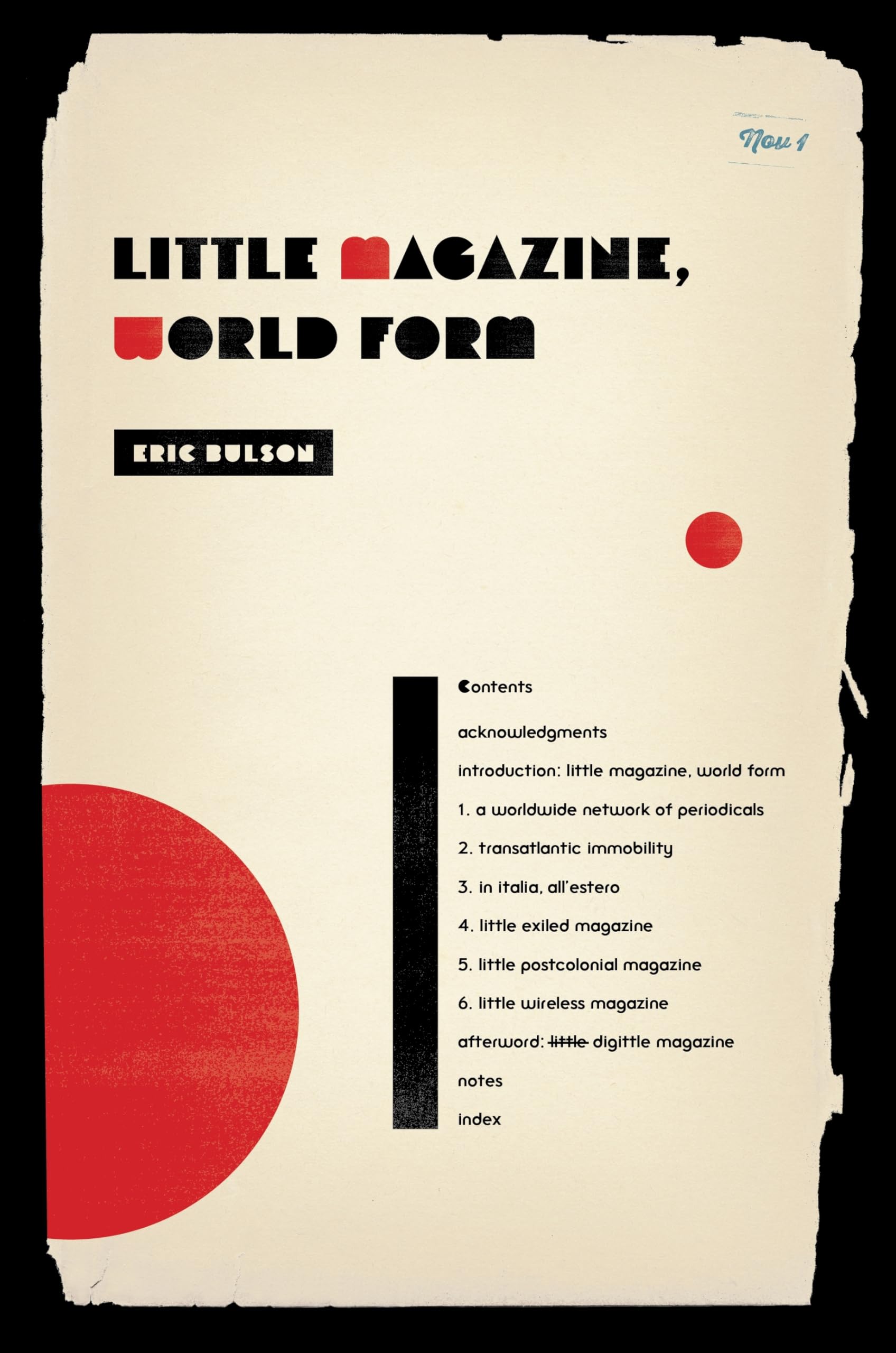 Little Magazine, World Form (Modernist Latitudes),Used