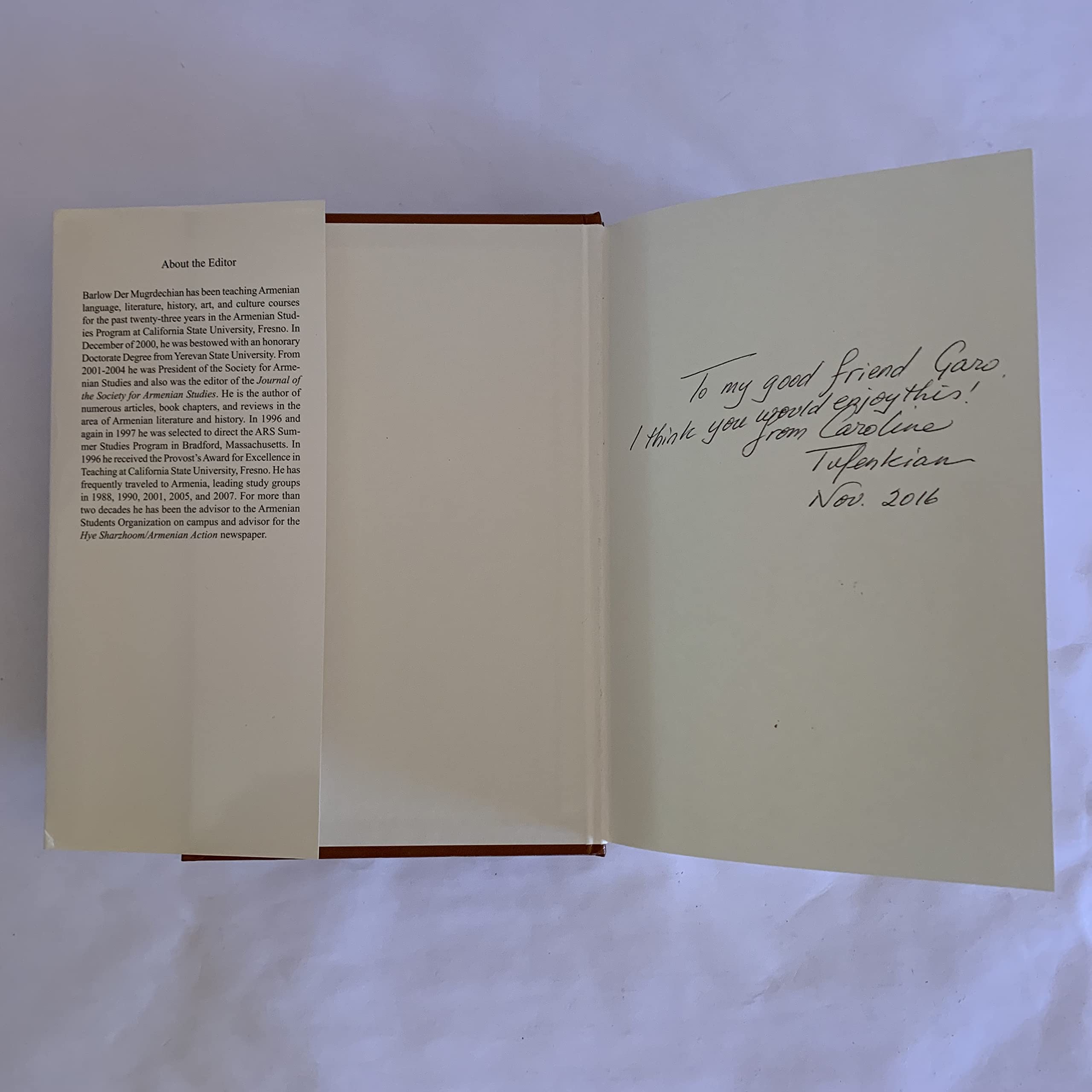 Between Paris And Fresno: Armenian Studies in Honor of Dickran Kouymjian (Armenian Studies Series),Used