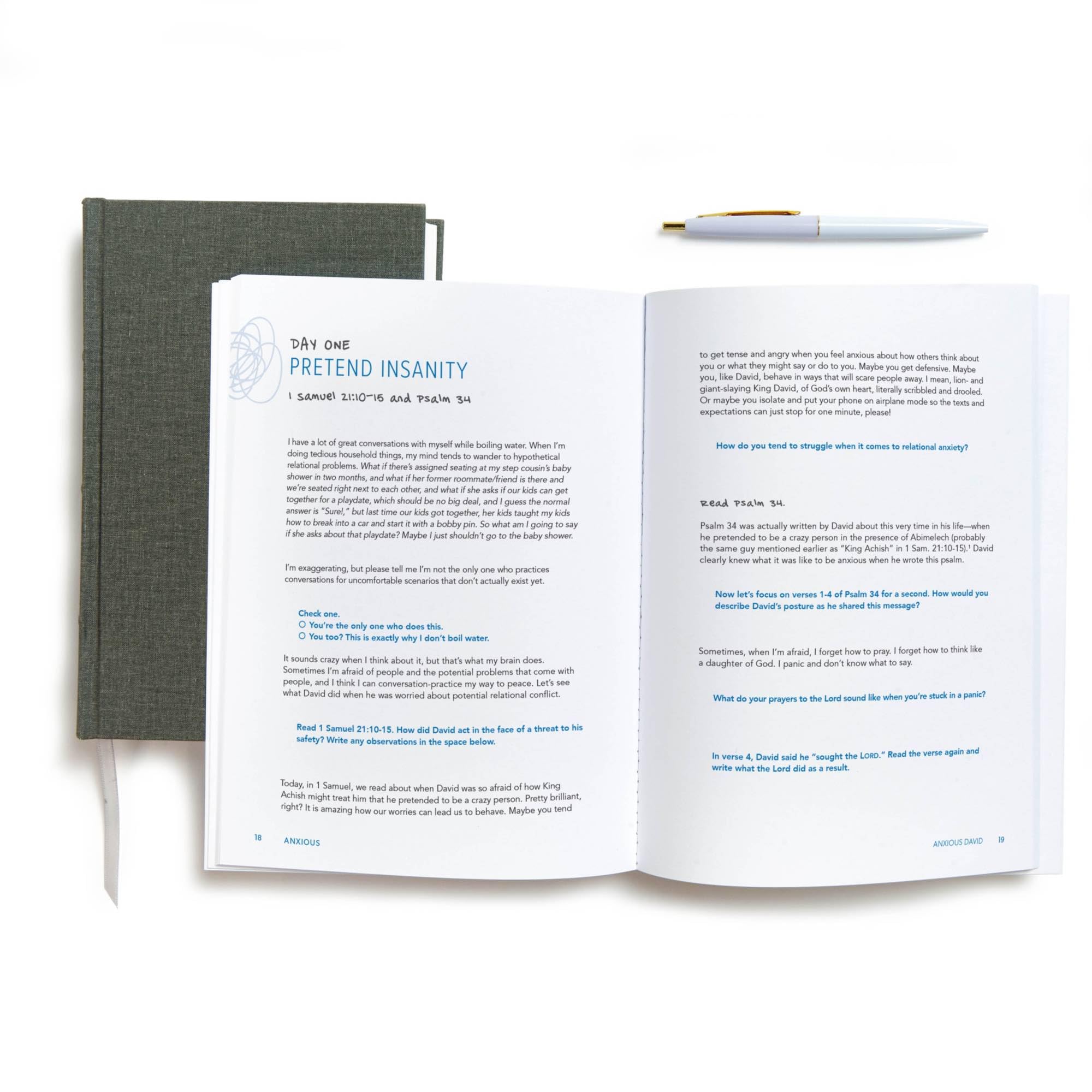 Anxious Bible Study Book with Video Access: Fighting Anxiety with the Word of God,Used