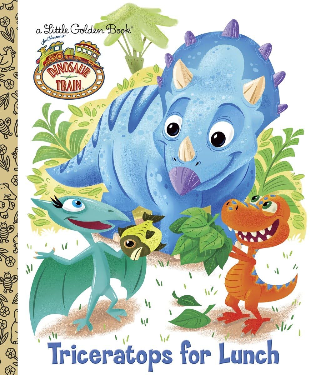 Dinosaur Train: Triceratops for Lunch (Little Golden Book),Used