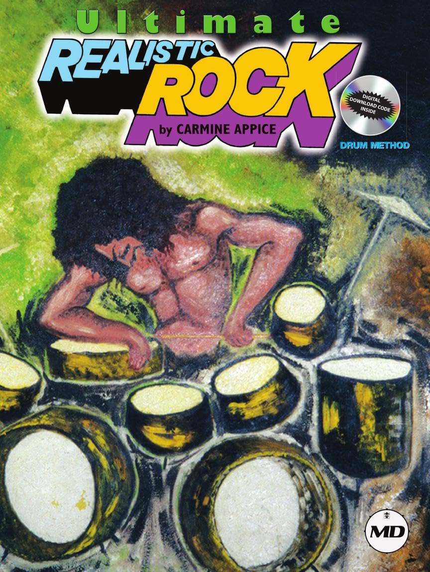 Ultimate Realistic Rock Drum Method Book/Online Audio Drum Sheet Music Book,Used