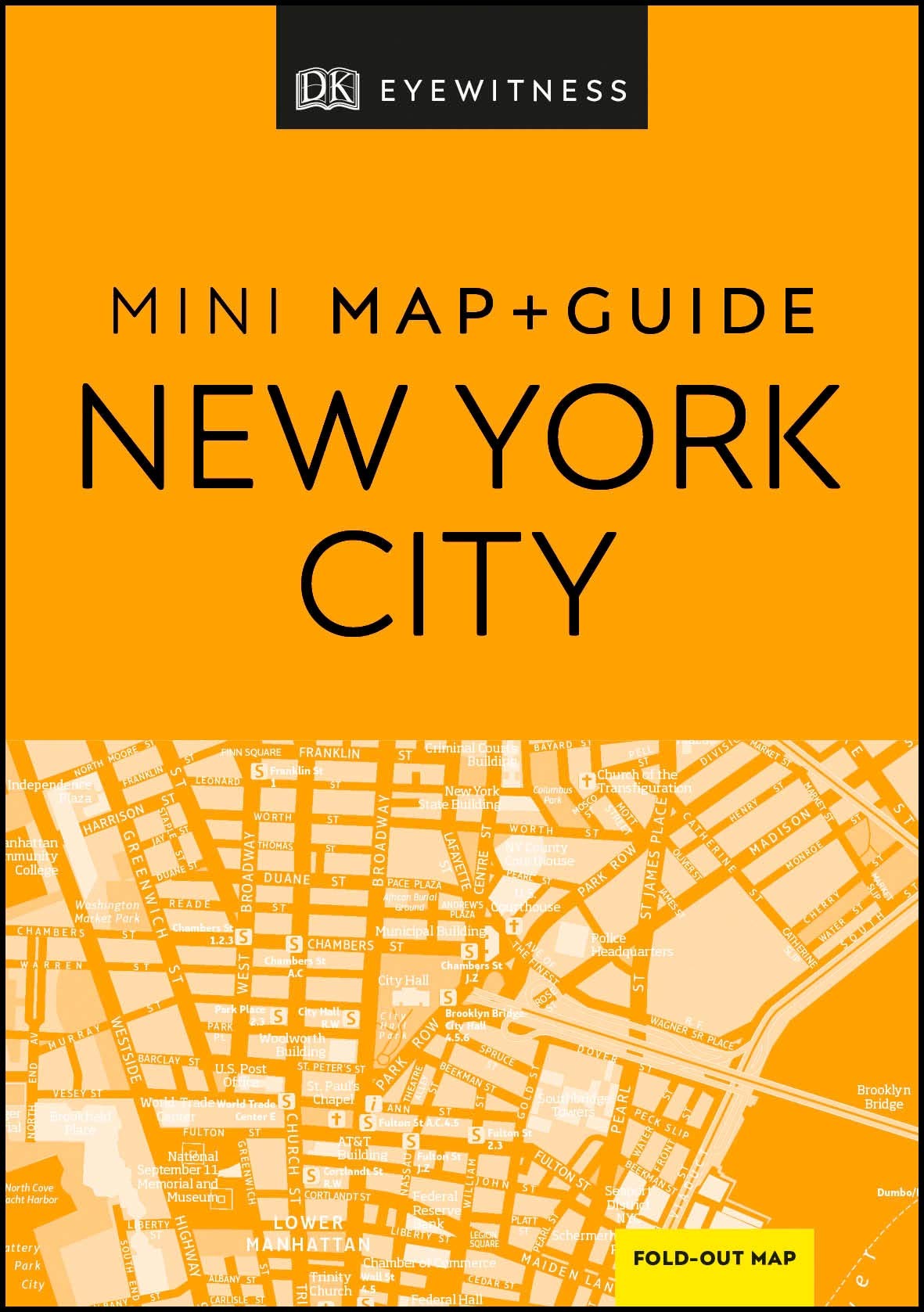 DK Eyewitness New York City Mini Map and Guide (Pocket Travel Guide),Used