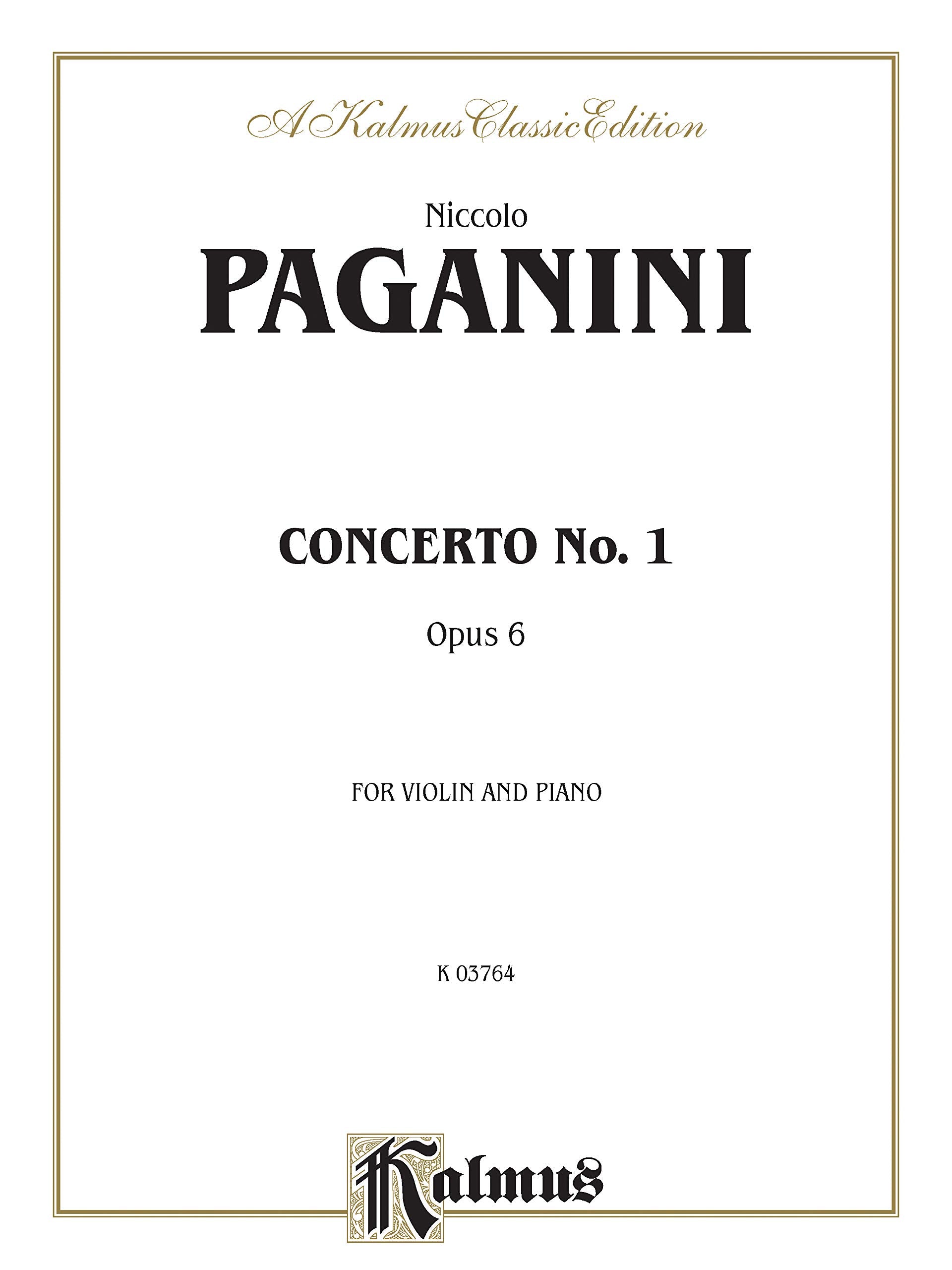 Concerto No. 1, Op. 6 (Kalmus Edition),Used