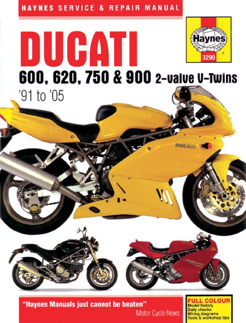 Ducati 600, 620, 750 & 900 2valve VTwins '91 to '05 (Haynes Service & Repair Manual),Used