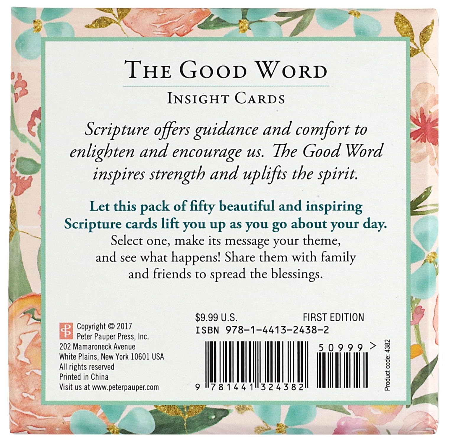 The Good Word Insight Cards (Deck of 50 Scripture Cards with Bible Verses),New