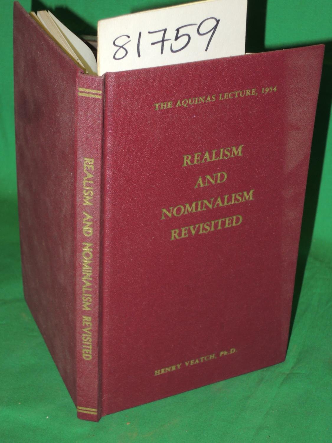 Realism and Nominalism Revisited (Aquinas Lectures 19),Used