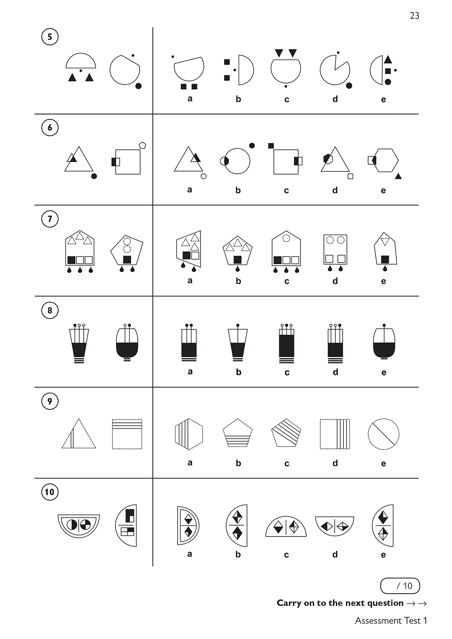 New 11+ GL NonVerbal Reasoning Practice Book & Assessment Tests Ages 1011 (with Online Edition) (CGP 11+ GL),Used