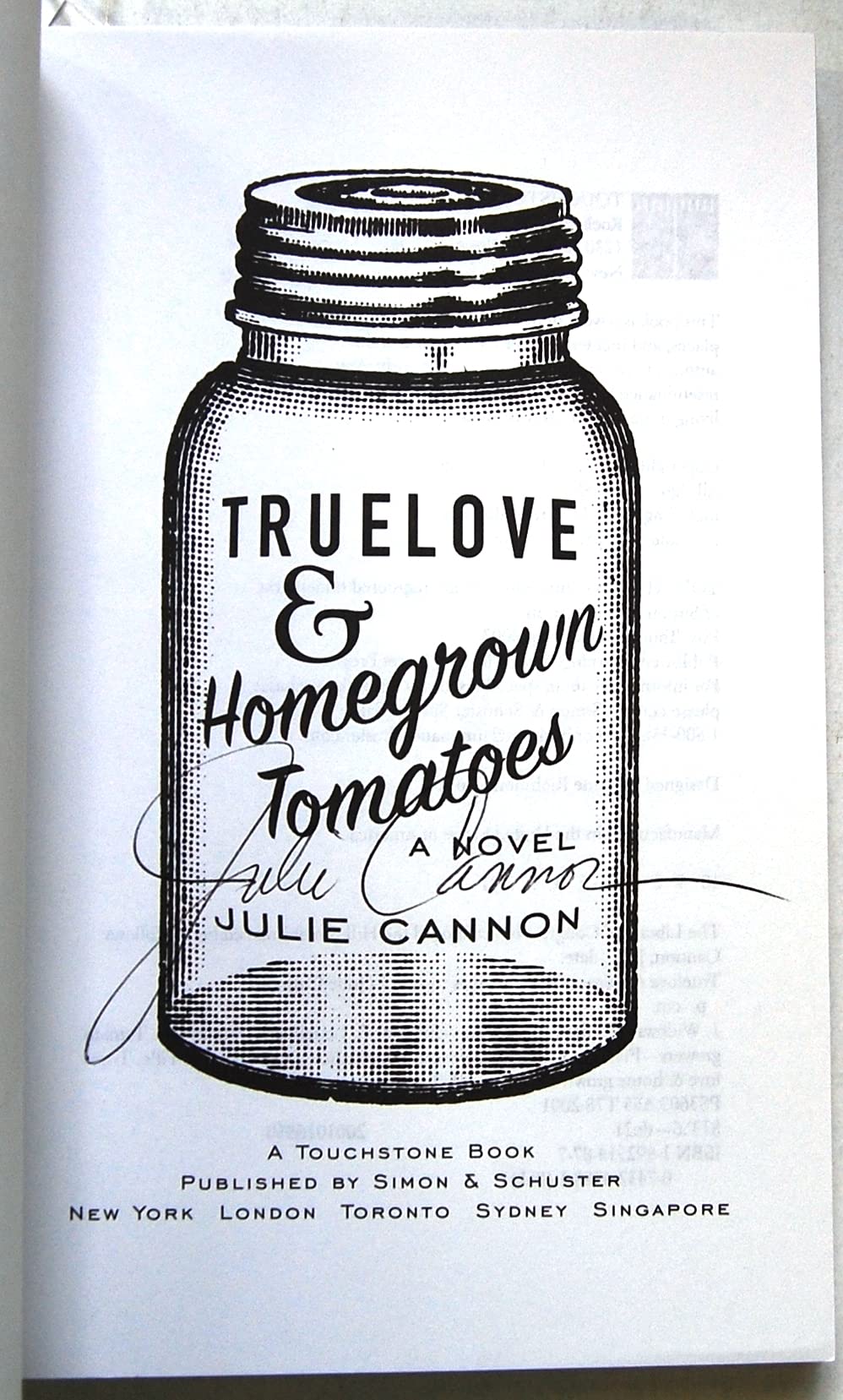 Truelove & Homegrown Tomatoes: A Novel,Used