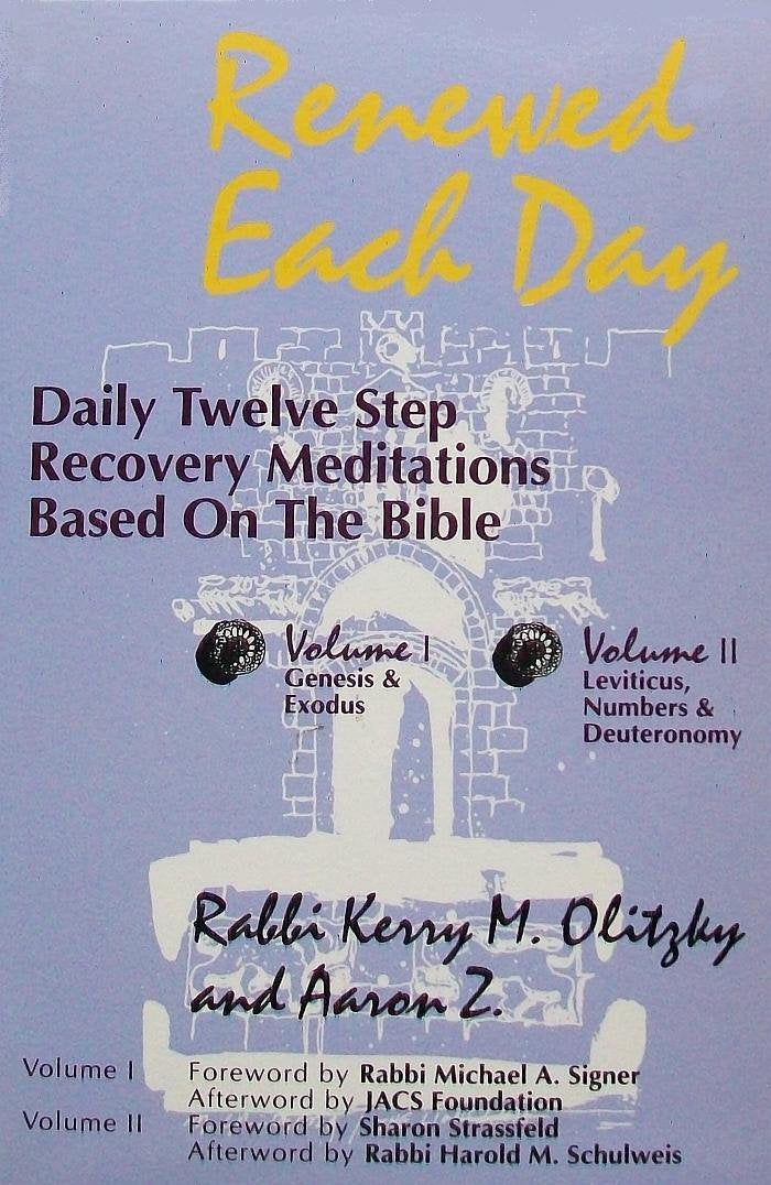 Renewed Each Day: Daily Twelve Step Recovery Meditations Based on the Bible (Two Volume set  Boxed ed),Used