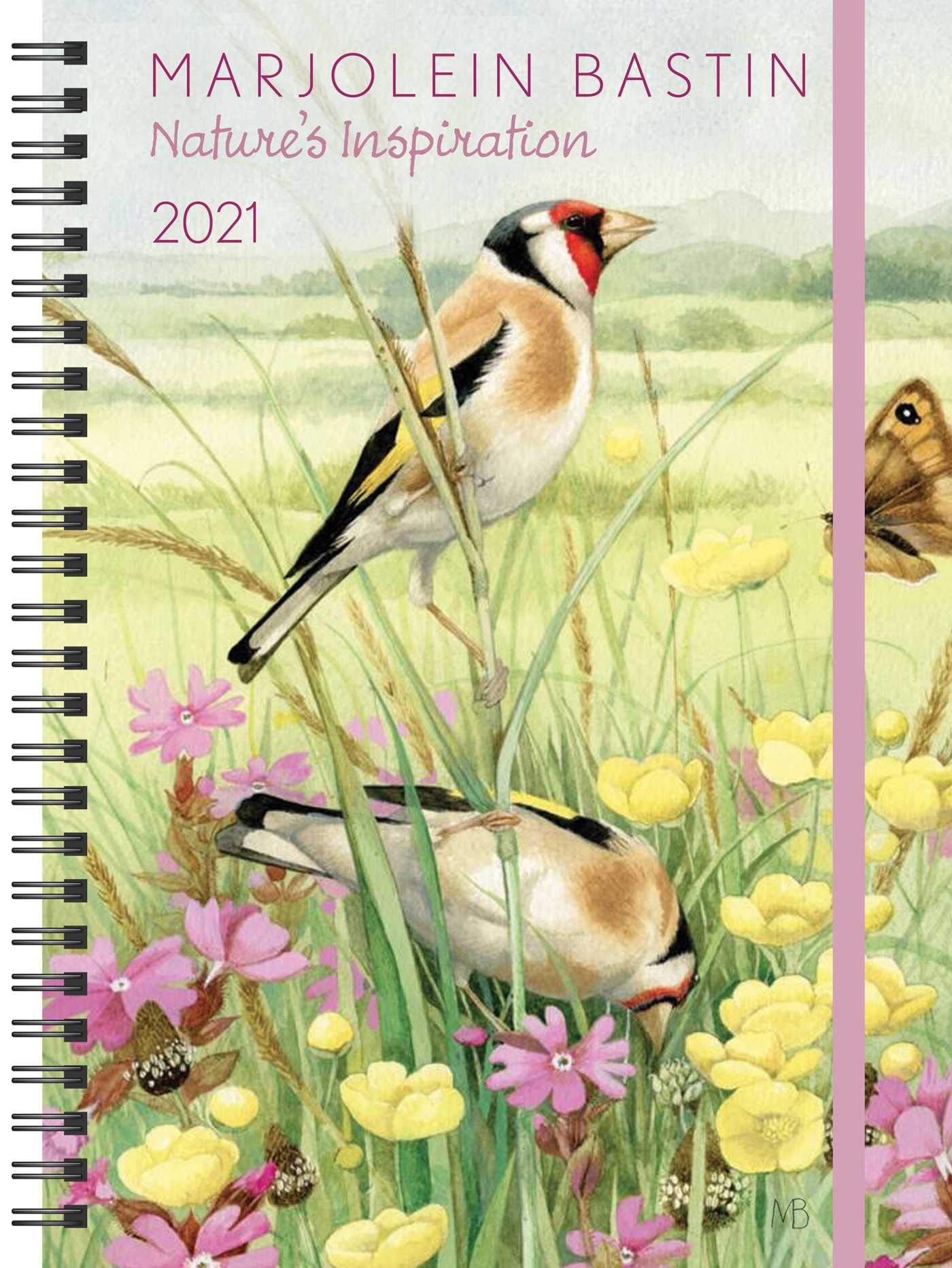 Marjolein Bastin Nature's Inspiration 2021 Monthly/Weekly Planner Calendar,Used