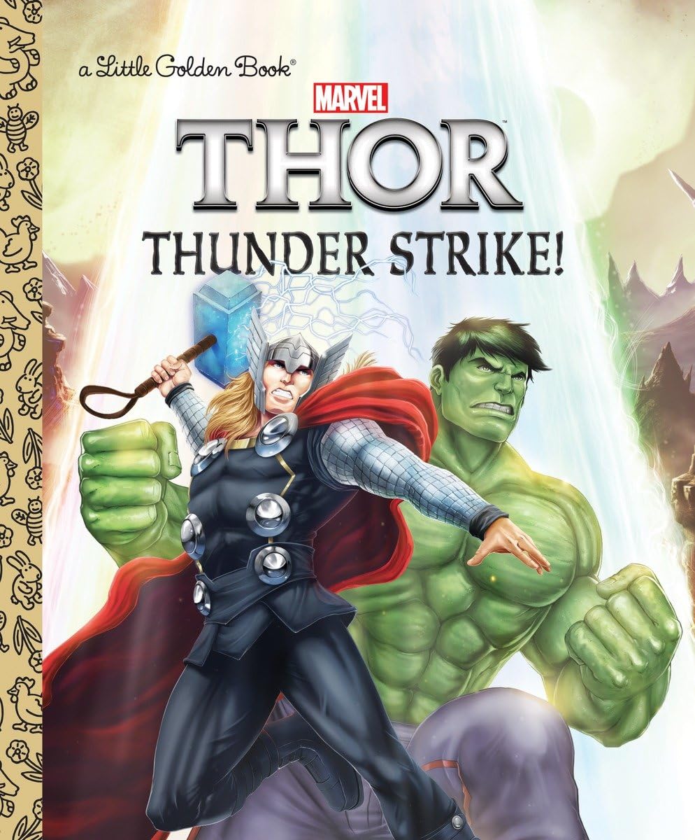 Thunder Strike! (Marvel: Thor) (Little Golden Book),Used