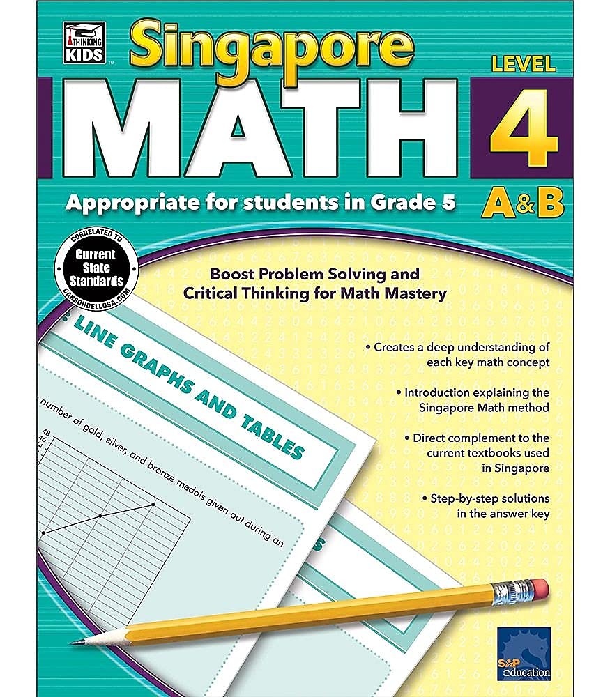 Singapore Math, Level 4 A & B (Volume 25),Used