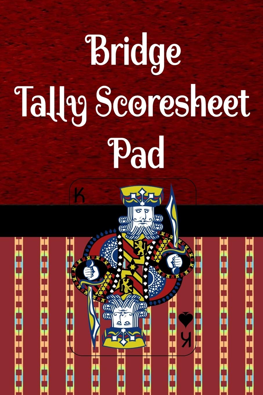 Bridge Tally Scoresheet Pad: 6 x 9 Bridge Card Game Custom Score Cards King Cover (100 Pages),Used