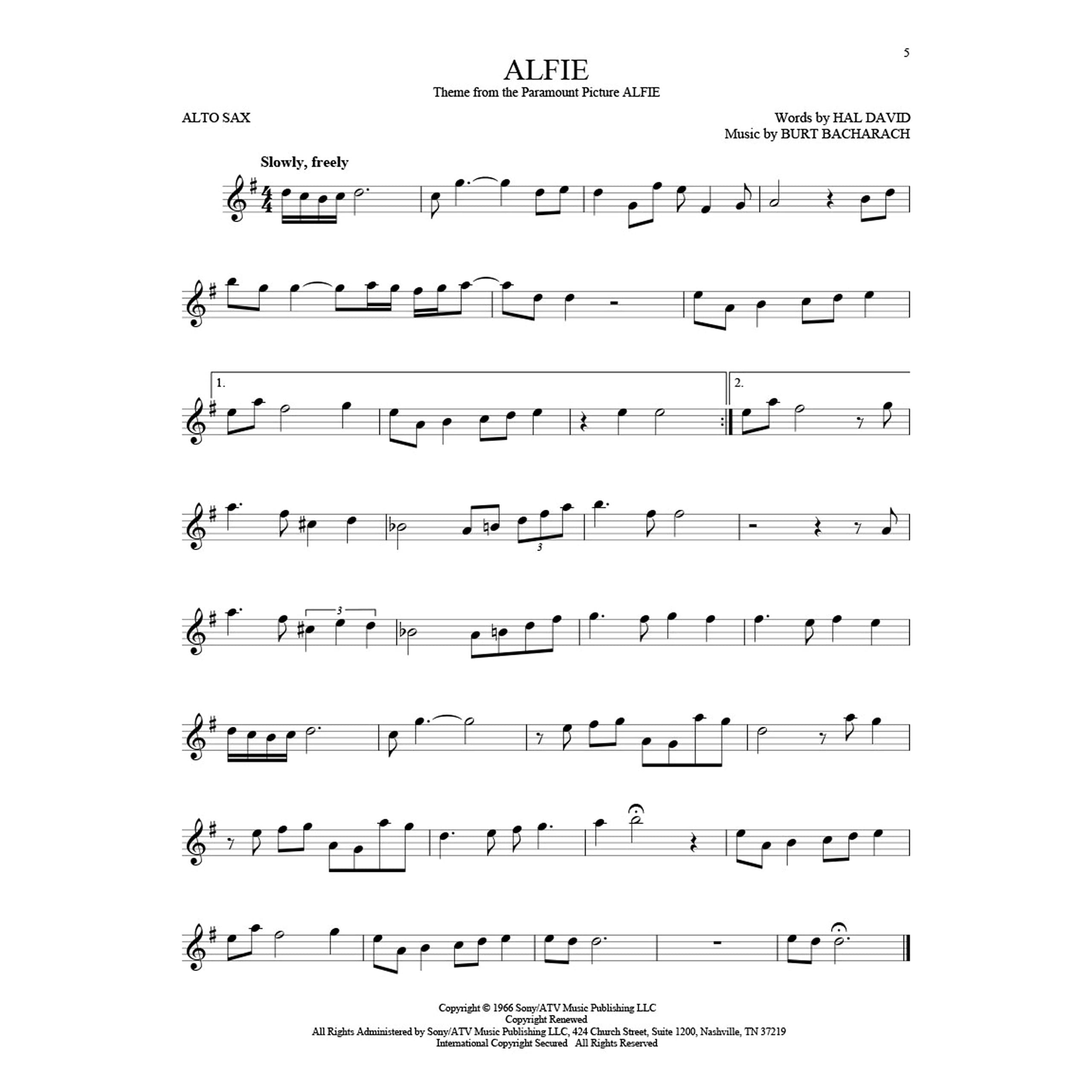 101 Movie Hits For Alto Sax,Used