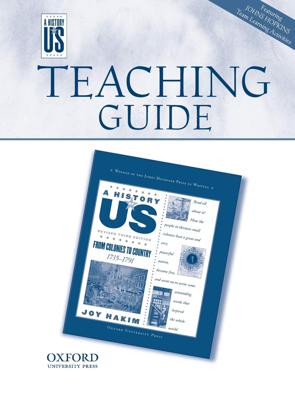 Teaching Guide from Colonies to Country: Middle/High School Teaching Guide, A History of US: Teaching Guide Pairs with A History,Used