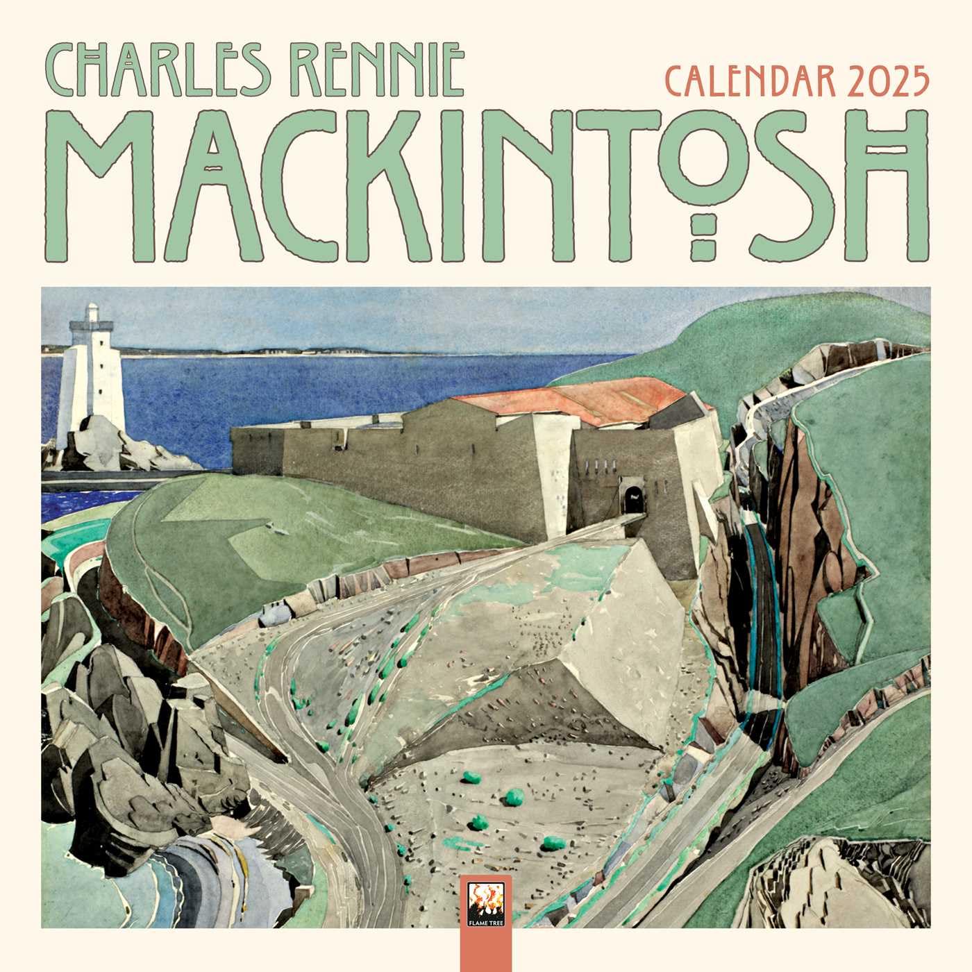 Charles Rennie Mackintosh Wall Calendar 2025 (Art Calendar),New