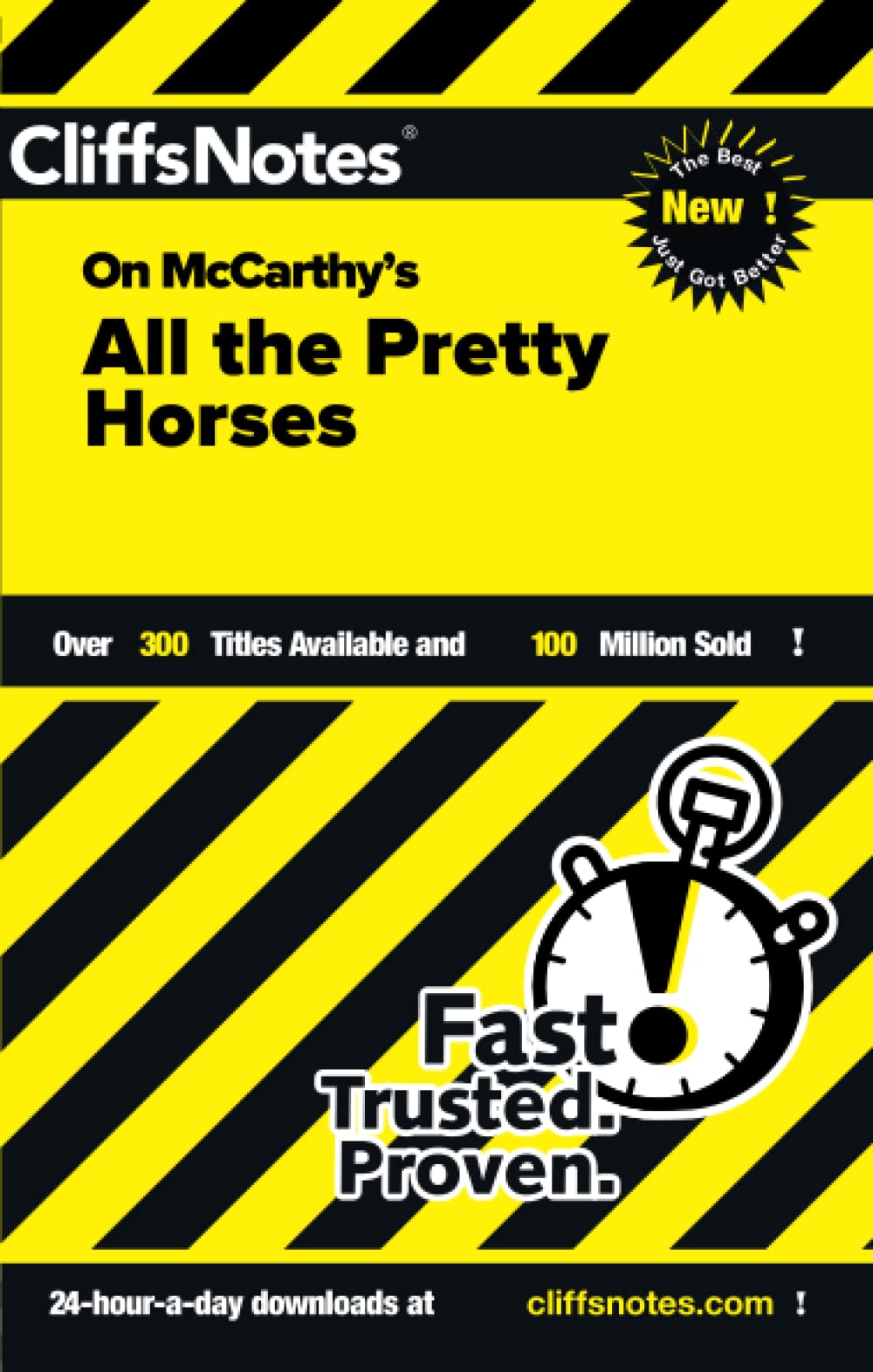 Cliffsnotes On Mccarthy'S All The Pretty Horses (Cliffsnotes On Literature),New