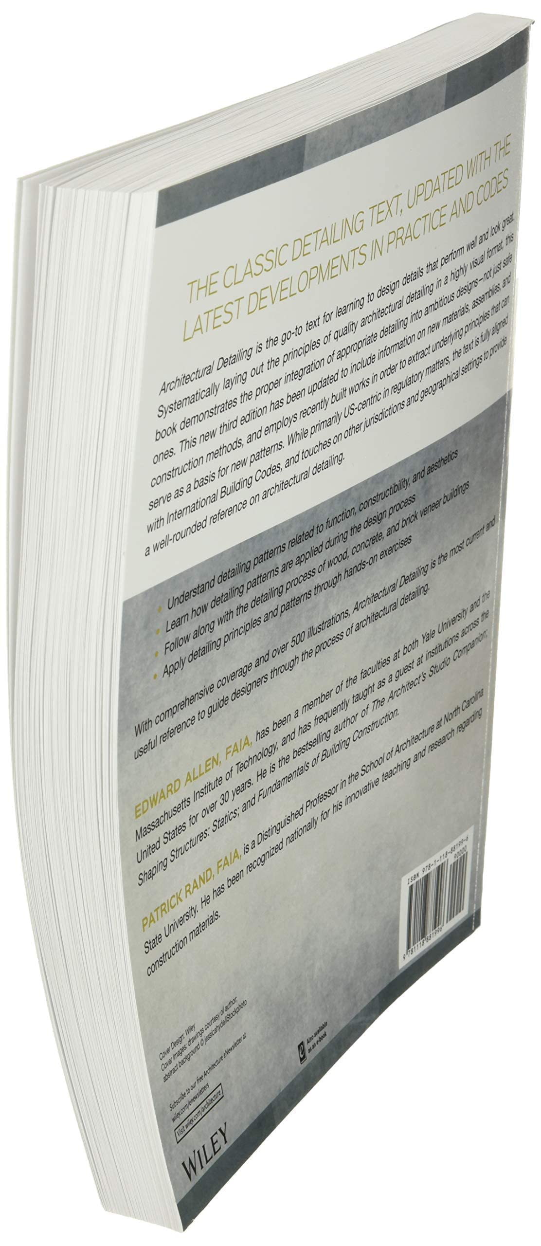 Architectural Detailing: Function, Constructibility, Aesthetics,Used