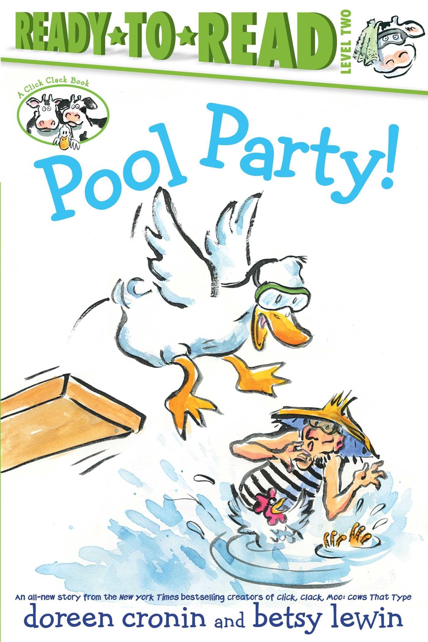 Pool Party!/ReadytoRead Level 2 (A Click Clack Book),Used