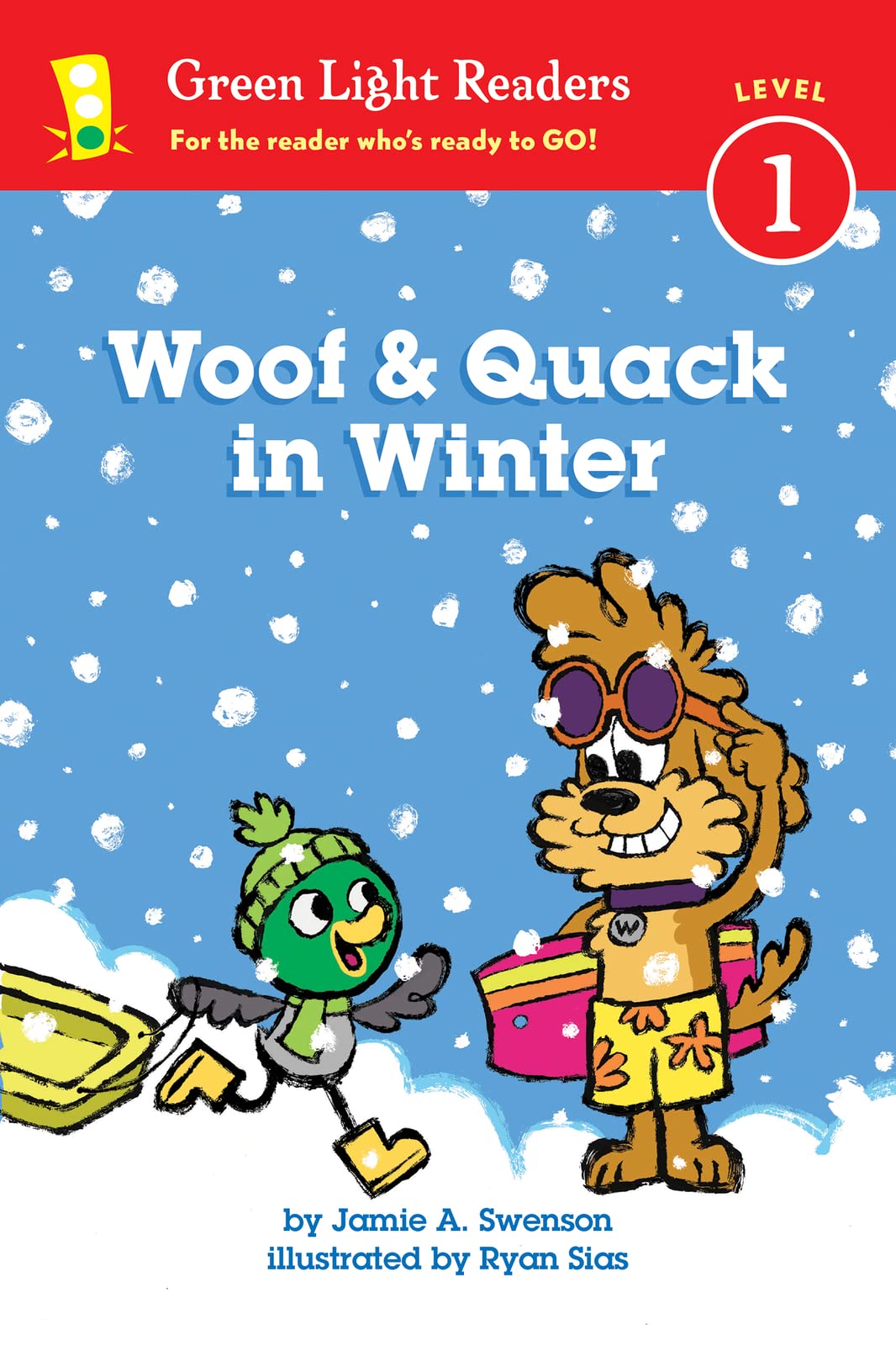 Woof and Quack in Winter (reader) (Green Light Readers Level 1),Used