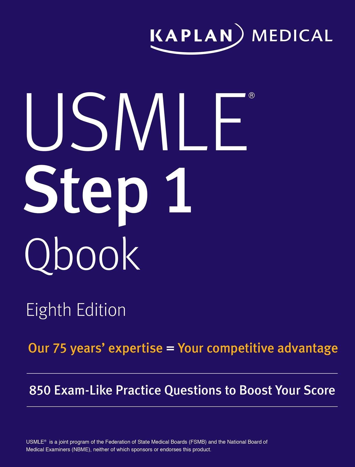 USMLE Step 1 Qbook: 850 ExamLike Practice Questions to Boost Your Score (USMLE Prep),Used