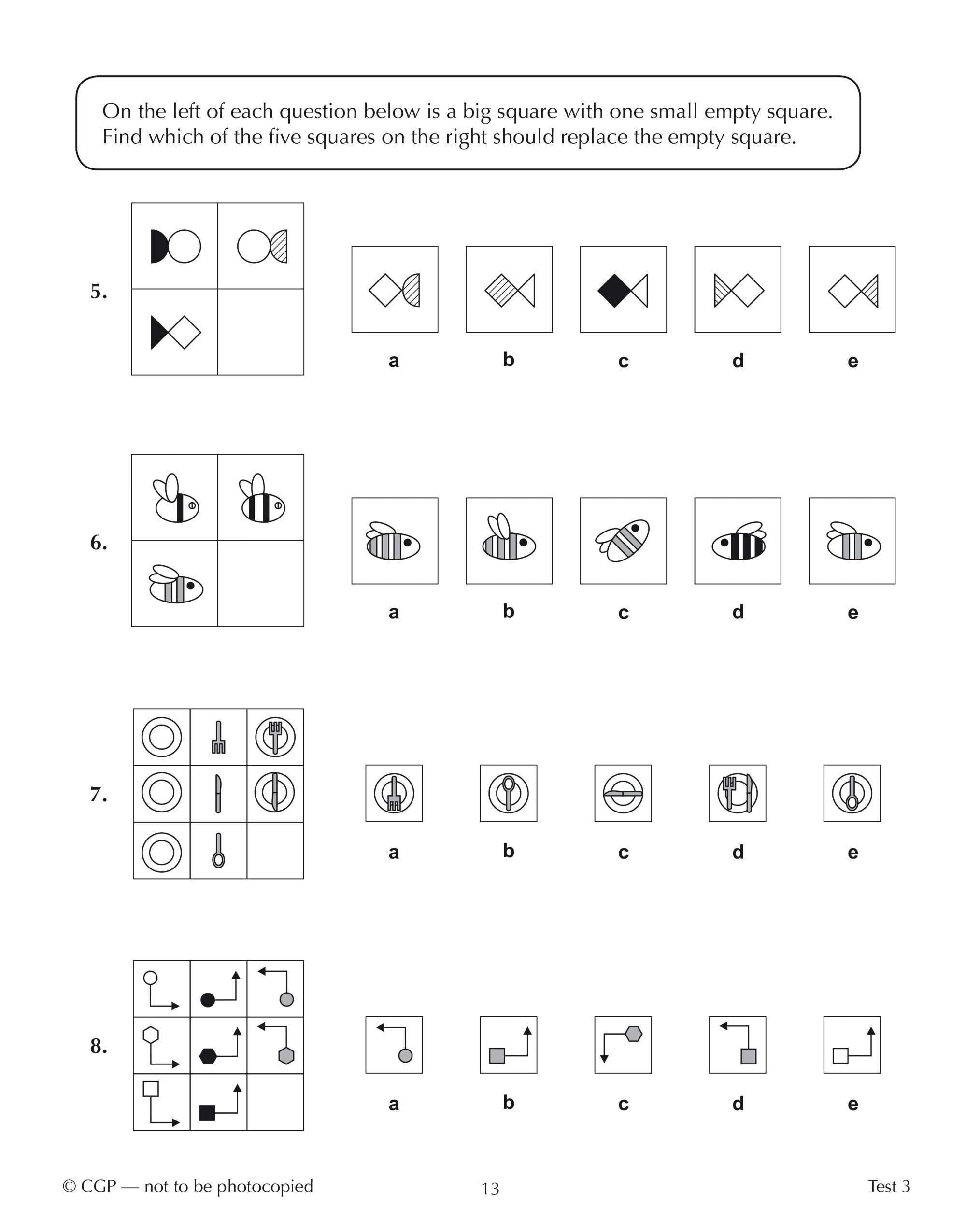 New 11+ GL 10Minute Tests: NonVerbal Reasoning Ages 89 (with Online Edition) (CGP 11+ GL),Used