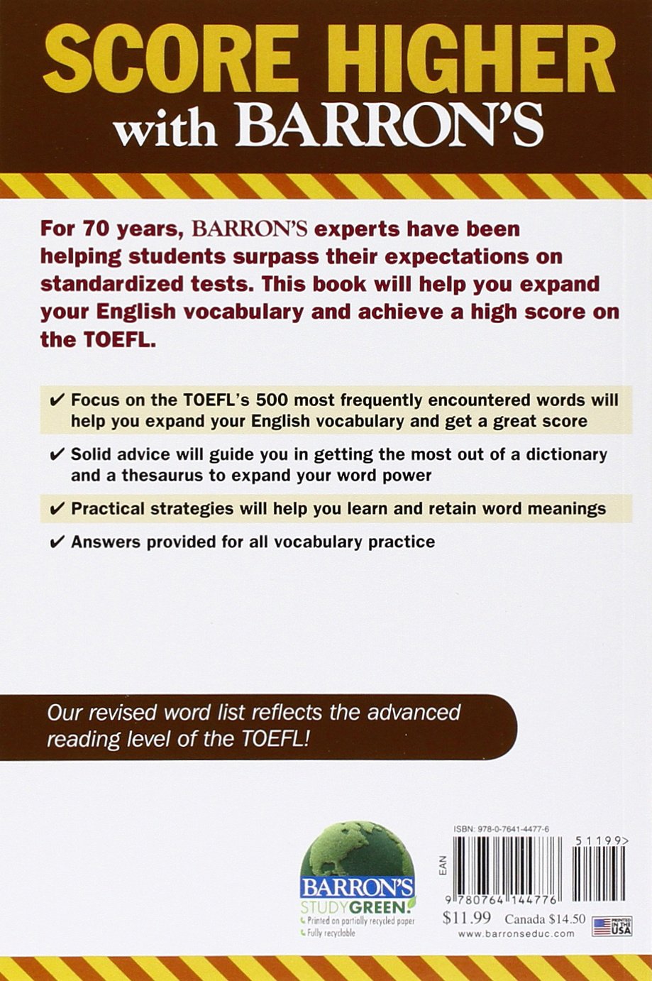 Barron's TOEFL iBT Superpack,Used