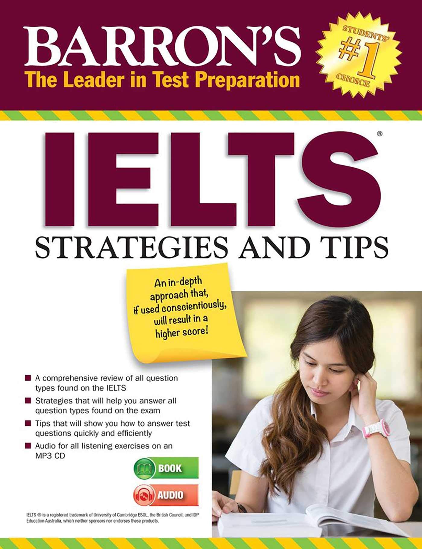 IELTS Strategies and Tips with MP3 CD (Barron's Test Prep),New