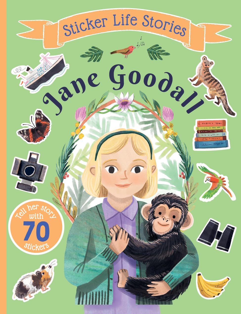 Sticker Life Stories Jane Goodall,New
