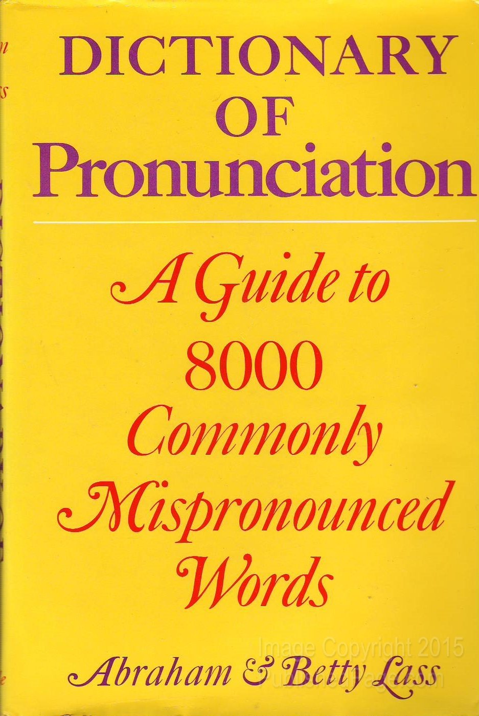 Dictionary of Pronunciation,Used
