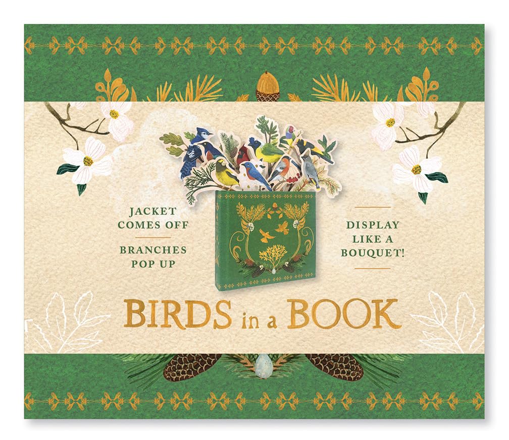 Birds In A Book (Uplifting Editions): Jacket Comes Off. Branches Pop Up. Display Like A Bouquet!