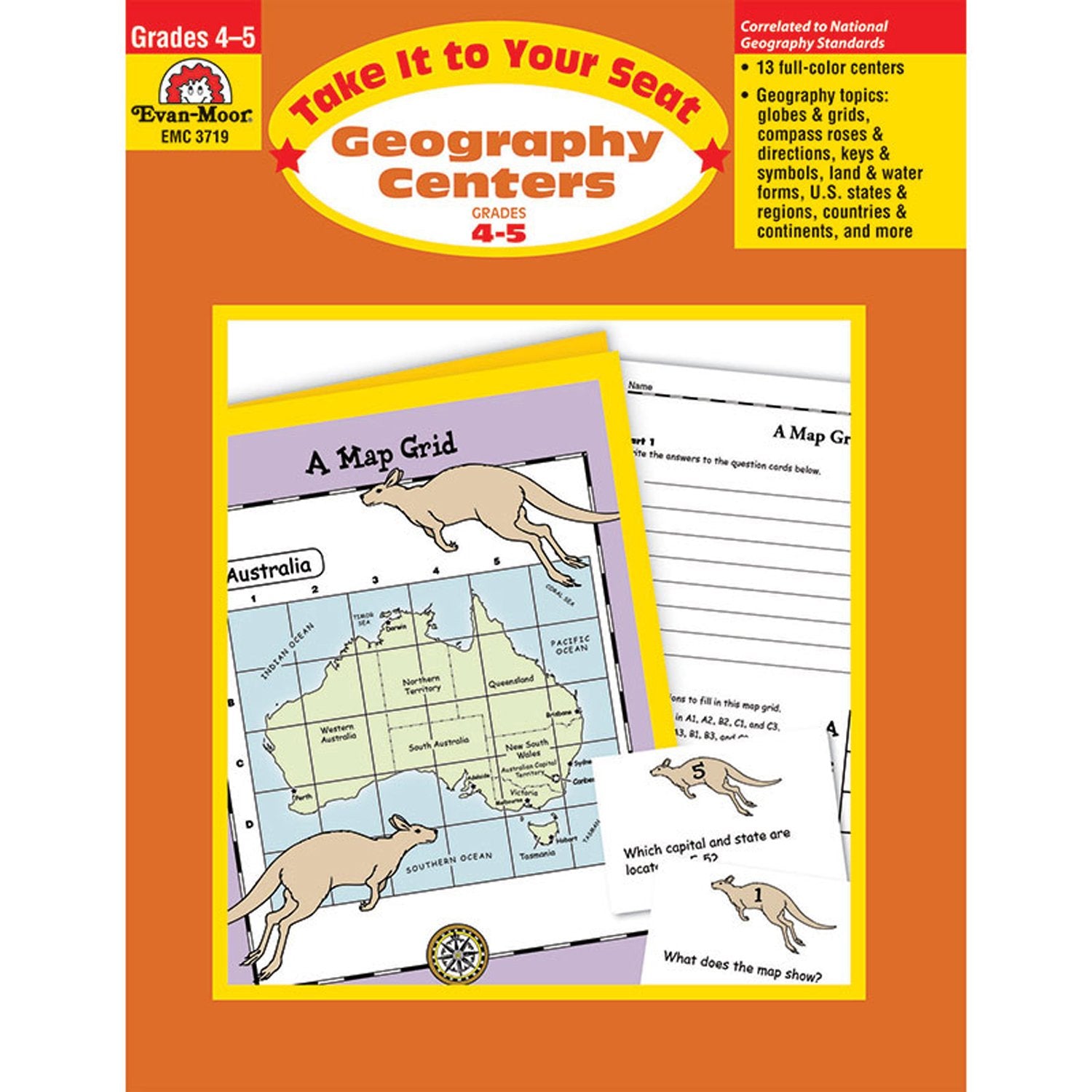 Geography Centers, Grades 45,Used