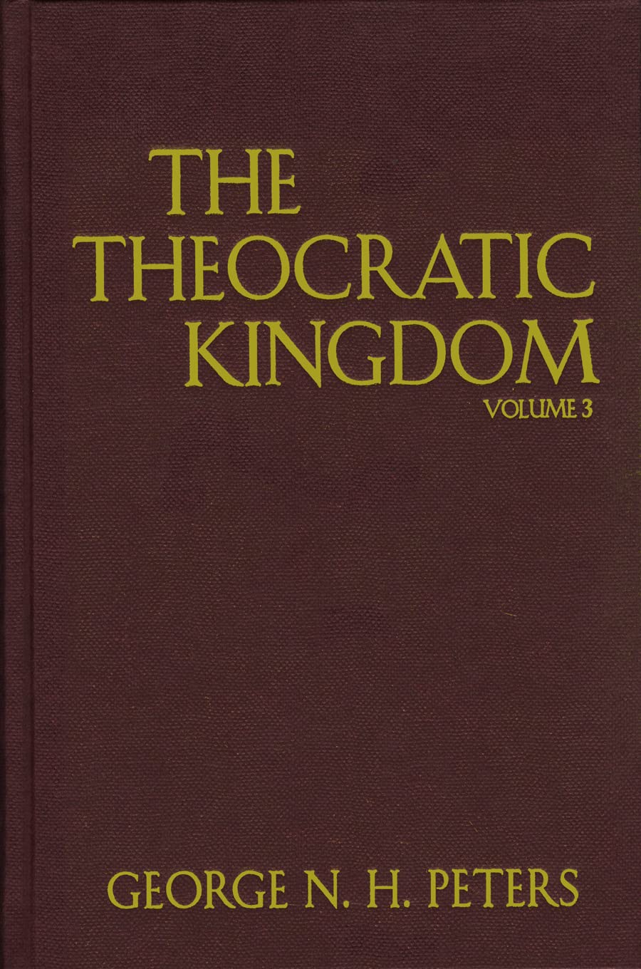 The Theocratic Kingdom, 3 Volume Set,Used