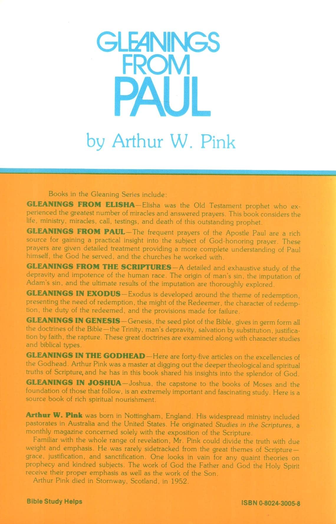 Gleanings from Paul,Used